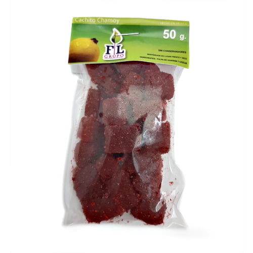 Cachitos de Ate de Guayaba con Confitado de Chamoy - 12 Piezas (50g c/u)